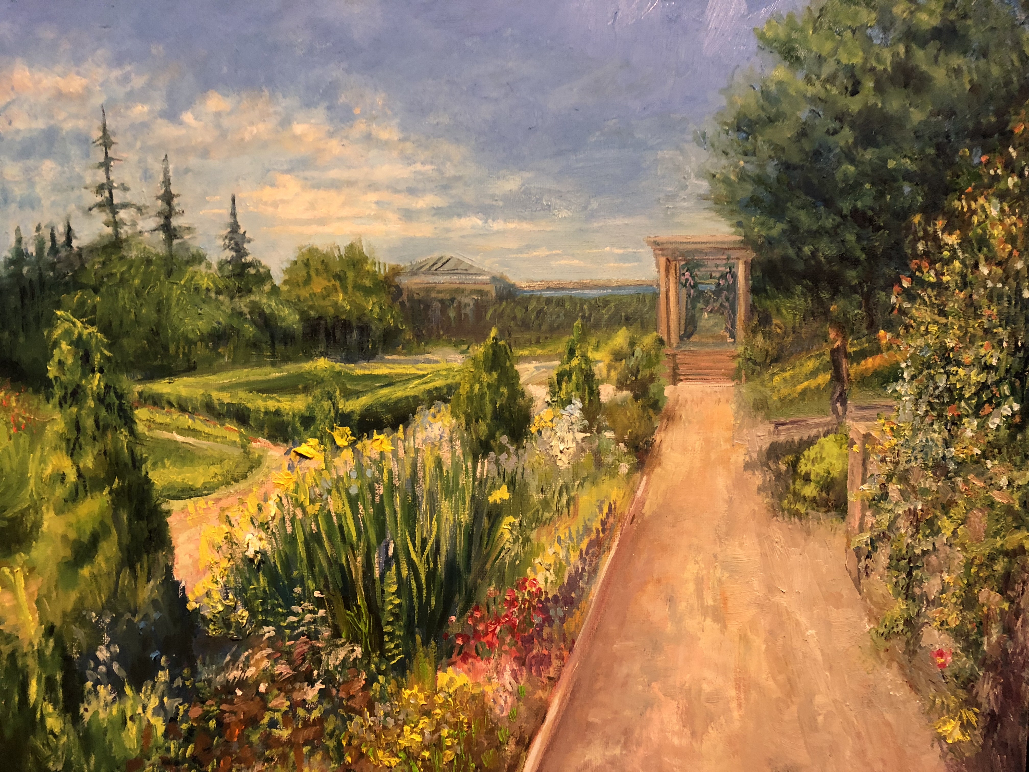 Jill Nichols, Harkness Memorial Park oil on canvas