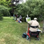 Painting in the garden, Secret Garden Workshop 2022