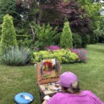 Painting in the garden