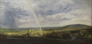 Olana Storm, oil on aluminum