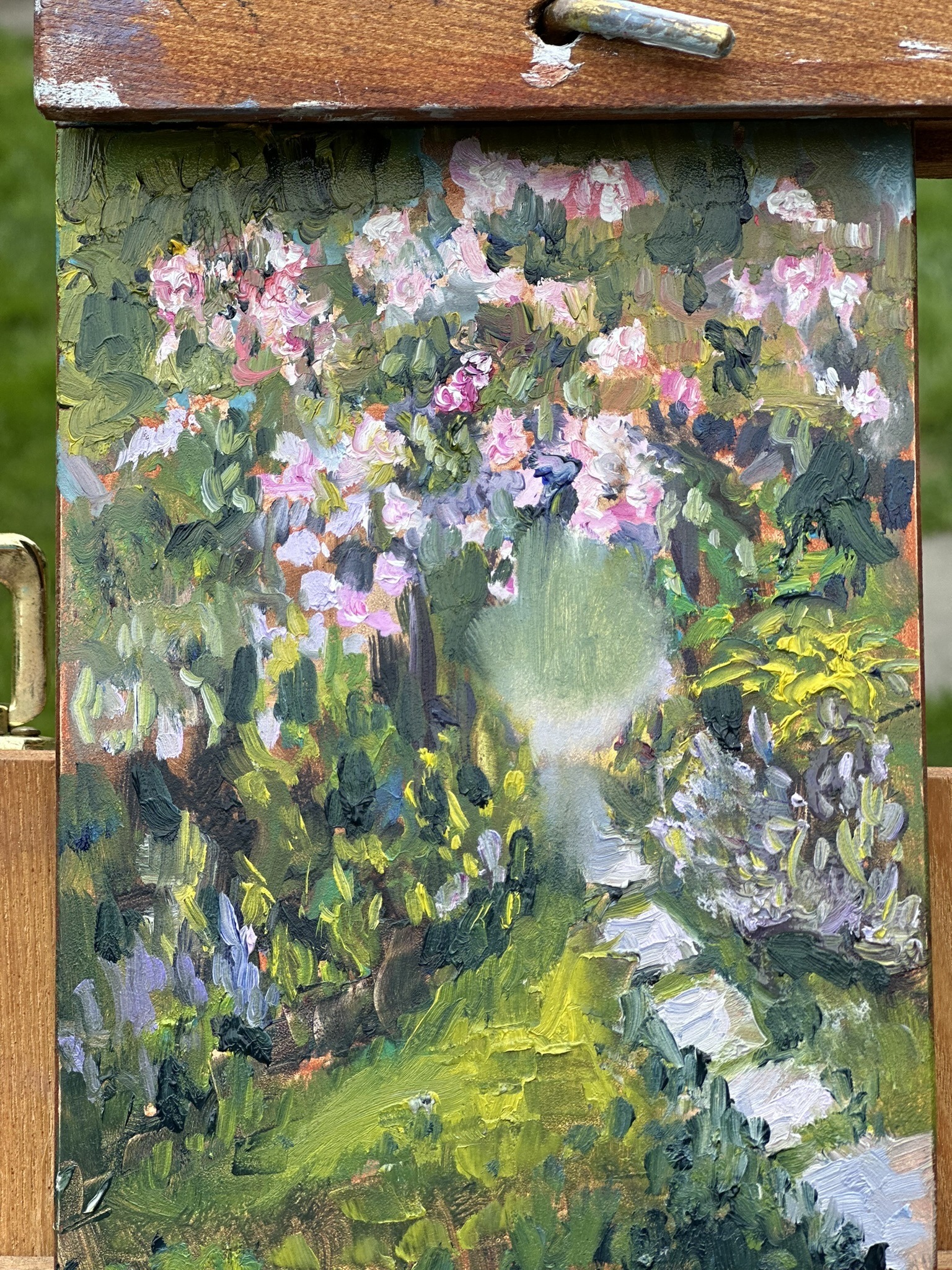 Southport Garden oil painting 