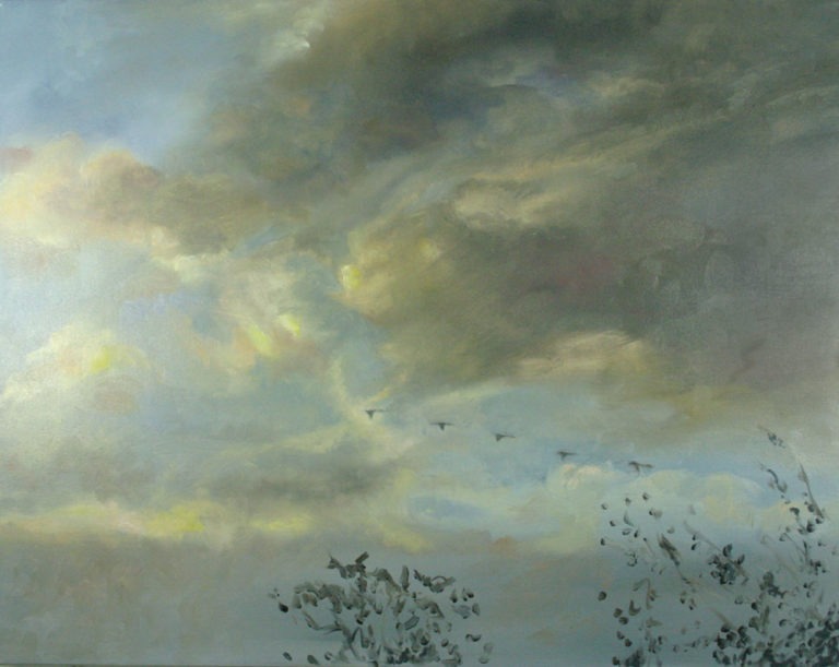 Autumn Sky, oil painting