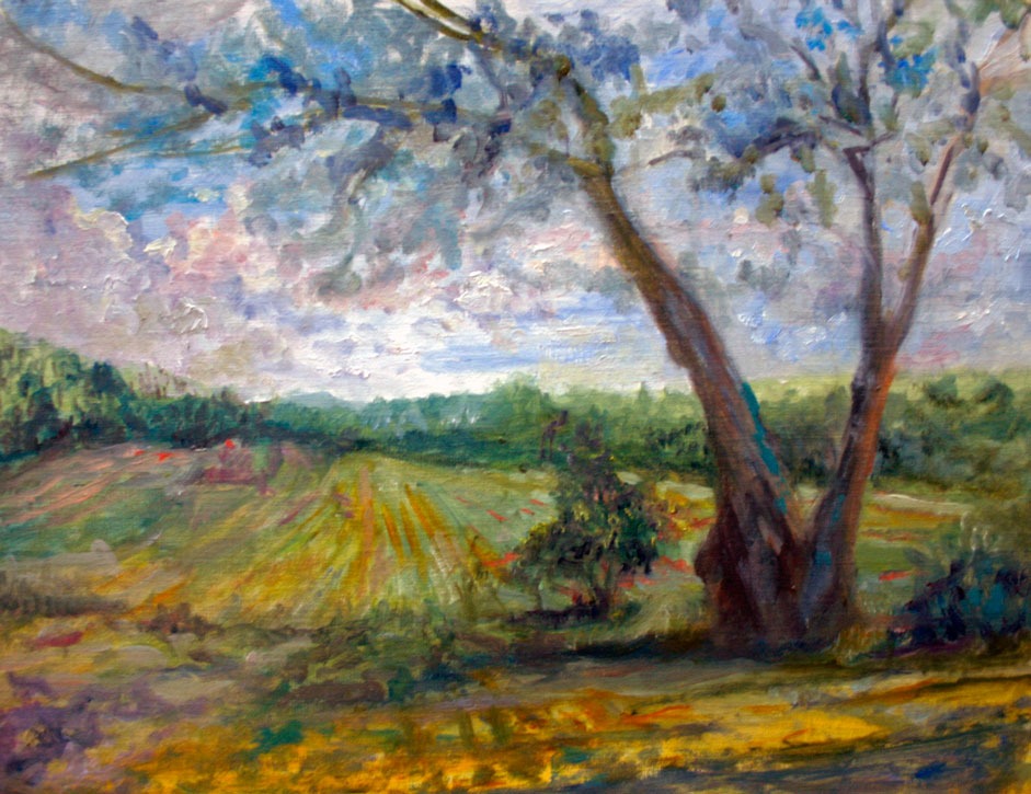 Vermont oil on board plein air