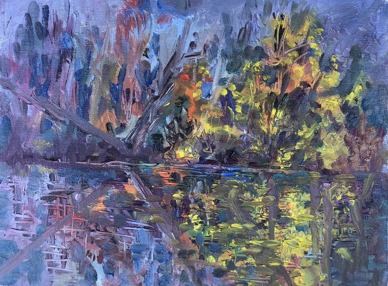 Bev's River 2, oil