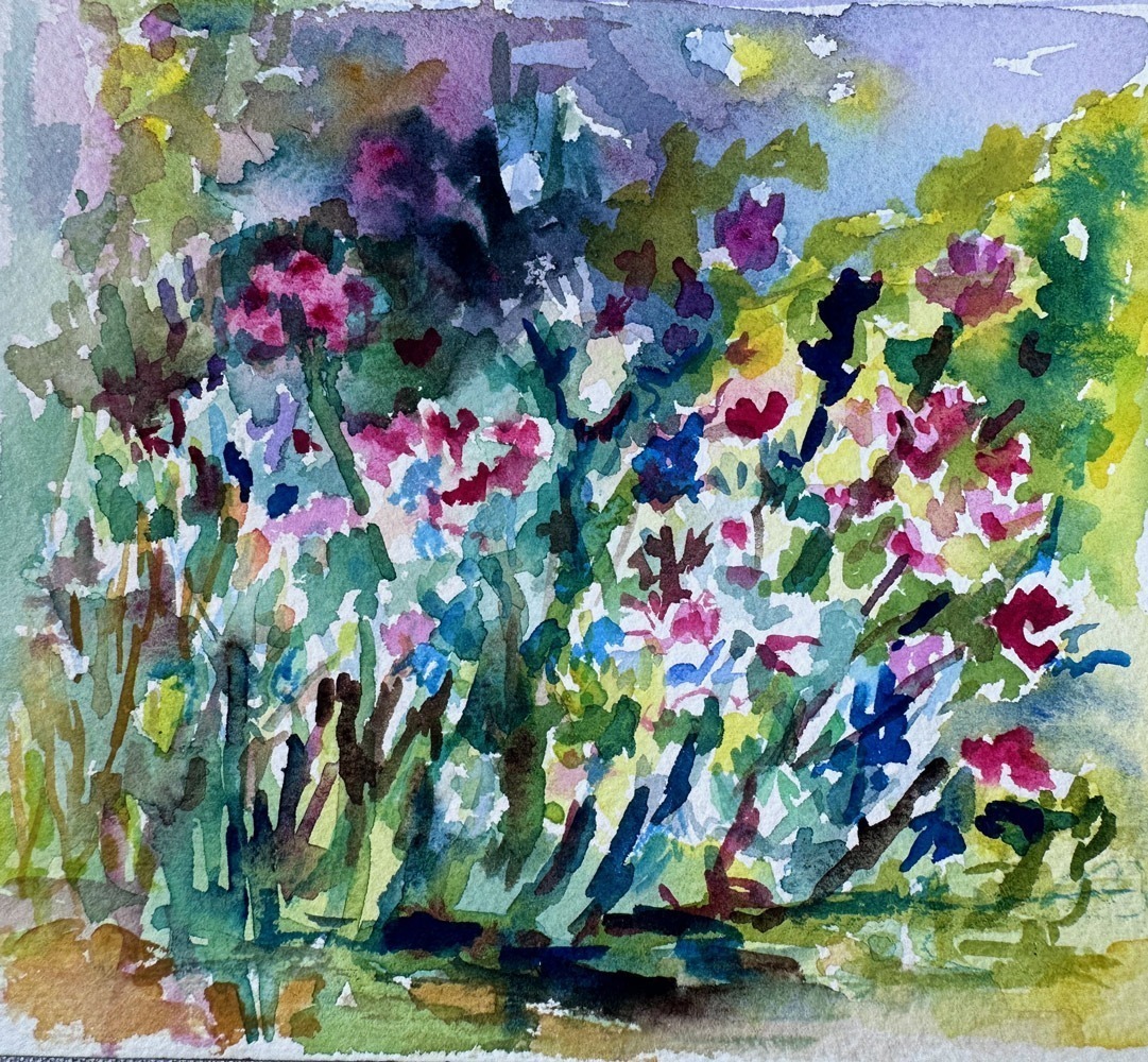 Garden watercolor