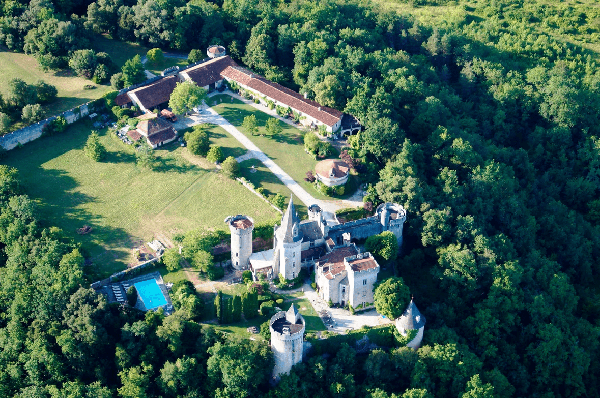 Aerial View Castle Marouatte