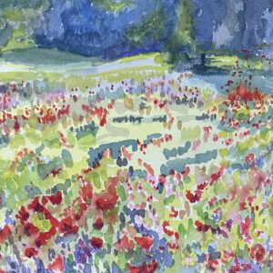 Poppy Fields Watercolor